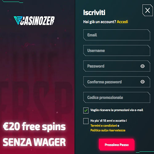 Casinozer iscriviti.